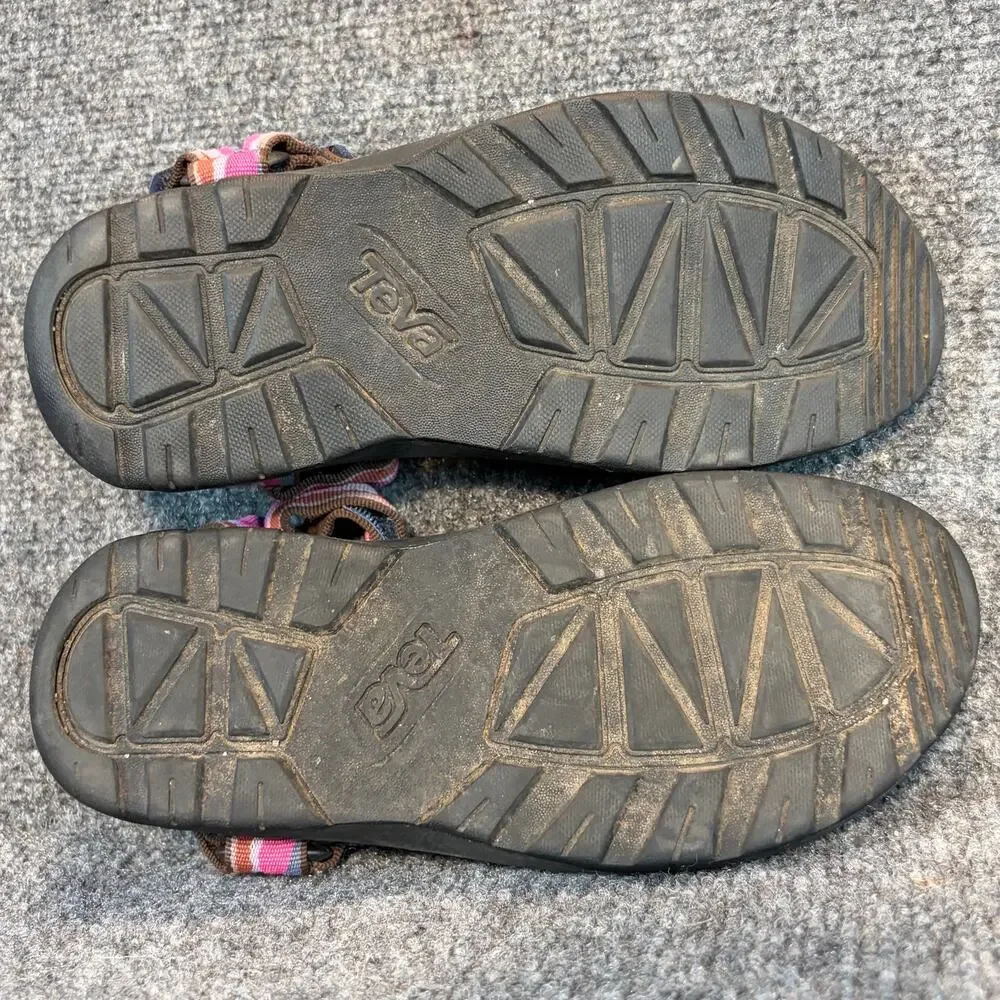Teva Hurricane XLT2 Kids Sport Sandals Pink Multicolor Hiking Water Shoes Size 4